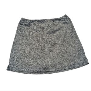 Heather Grey Active Wear Skort With Pocket On Shorts